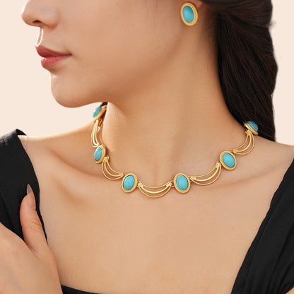 Vintage Gemstone Statement Jewelry Set