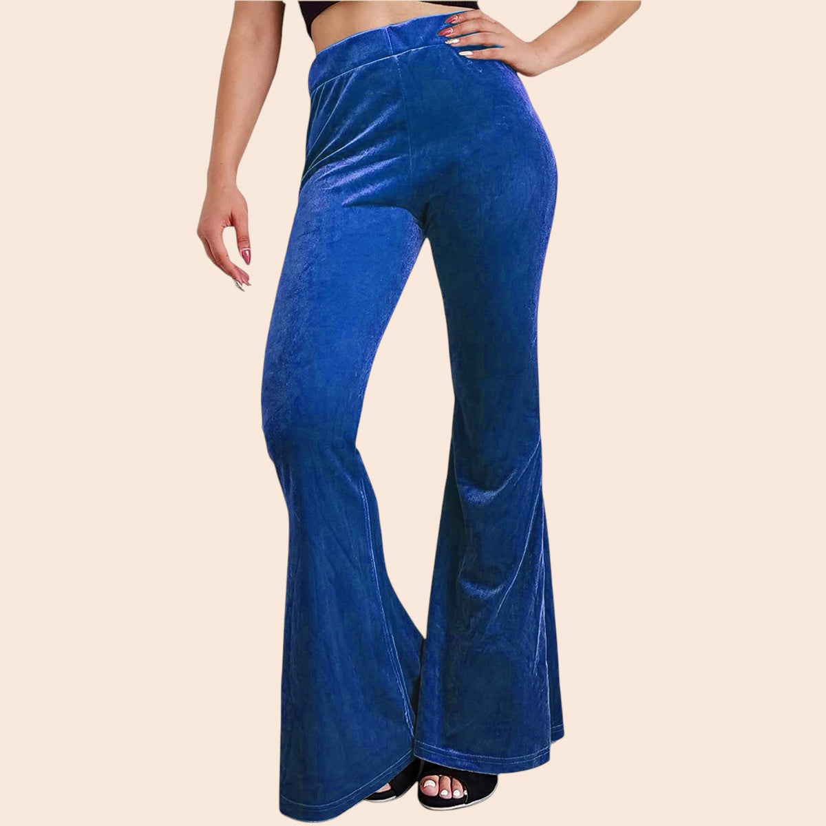 Velvet Flare Pants – Luxe Retro Glam