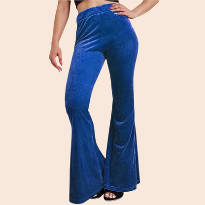 Velvet Flare Pants – Luxe Retro Glam
