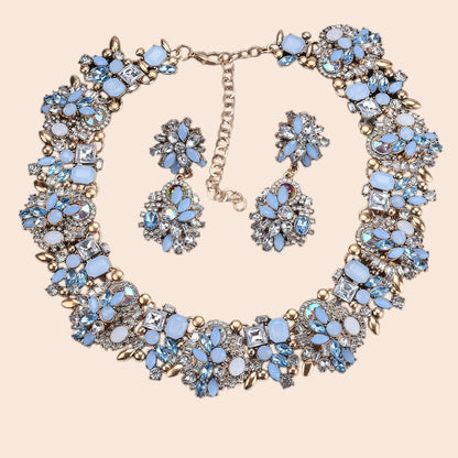 Vintage Luxe Crystal Jewelry Set – Regal Statement Glam