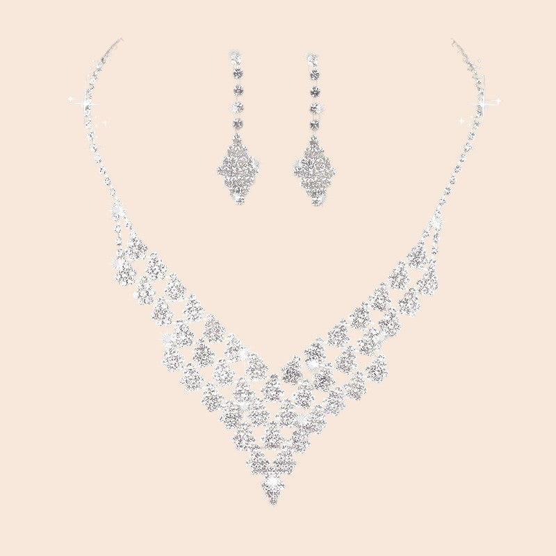 Luxury Diamond Crystal Jewelry Set
