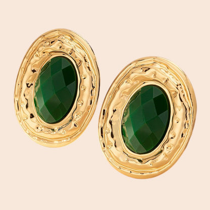 Vintage Emerald Statement Jewelry Set