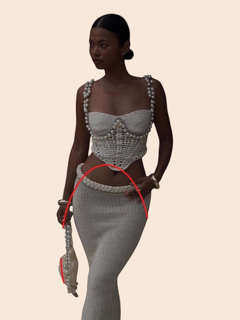 Pearl Crochet Beachwear Set