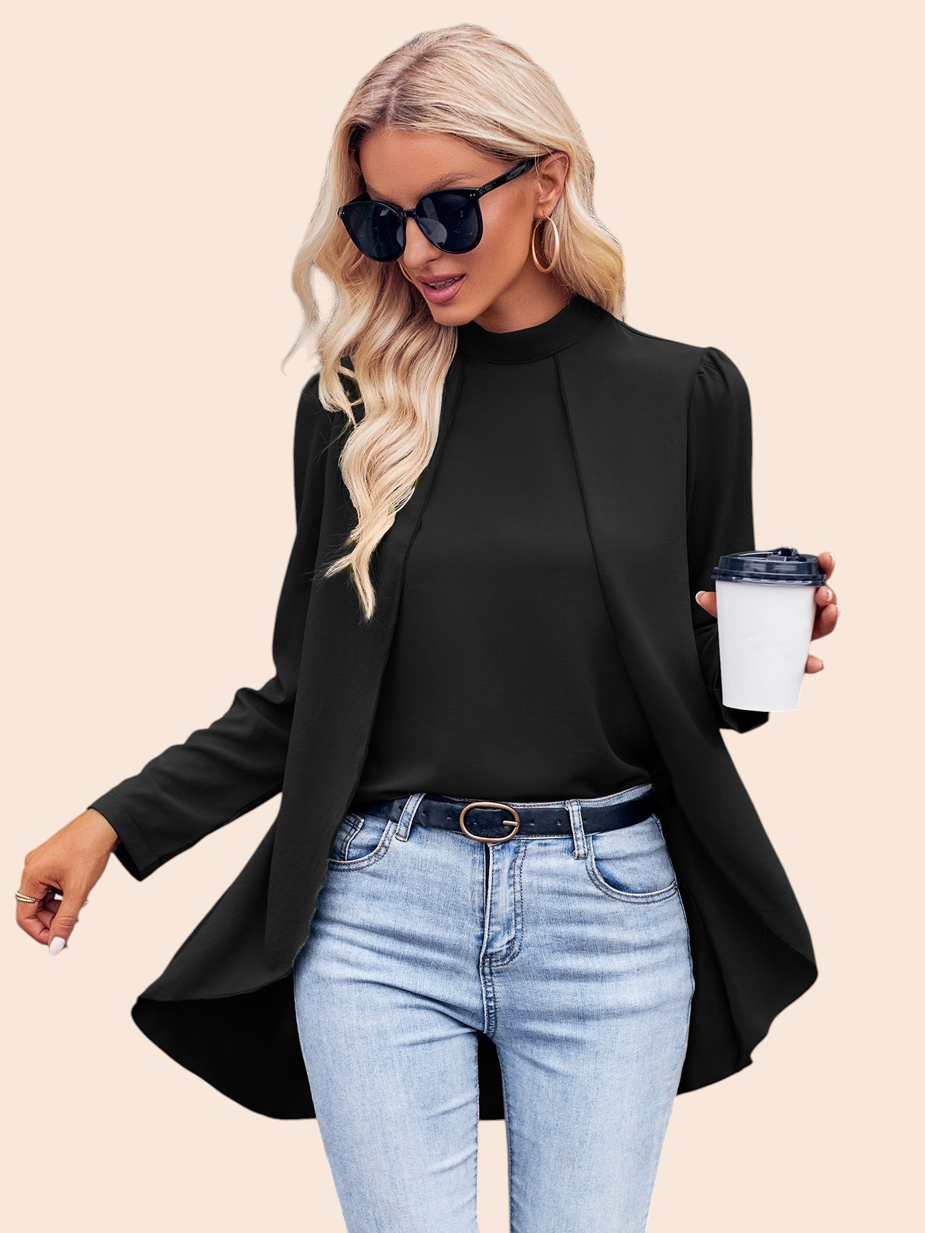 Elegant Layered Blouse – Timeless Flow