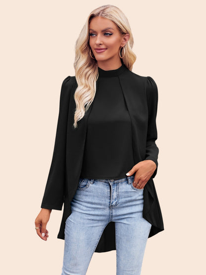 Elegant Layered Blouse – Timeless Flow