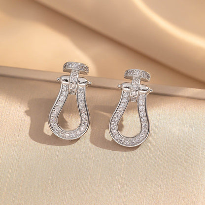 Hot Selling Horseshoe Buckle Necklace Women's Versatile Set