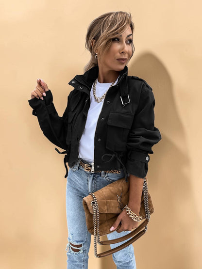Luxe Utility Cropped Jacket