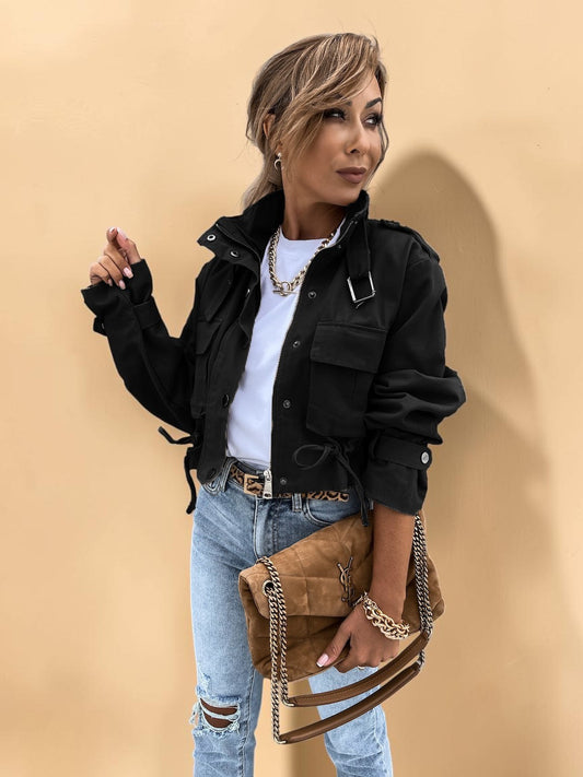 Luxe Utility Cropped Jacket