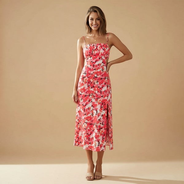 Sweet Blossom Floral Midi Dress